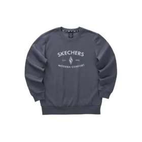 Sweat-shirt décontracté imprimé de lettres de la série Diamond « Gris Blanc »