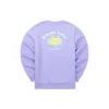 Sweat-shirt de marque de la série Casual colorée « Violet Jaune »