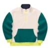 Sweat-shirt réversible à col montant de la série Stroll « Beige Vert Noir Jaune »