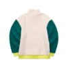 Sweat-shirt réversible à col montant de la série Stroll « Beige Vert Noir Jaune »