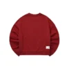 Sweat-shirt uni ample à col rond « Burgundy »