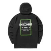 Sweats à capuche graphiques « Black White Green »