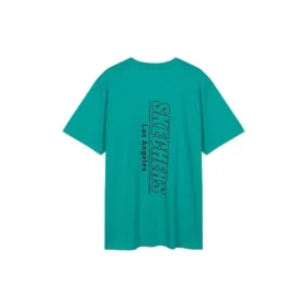 T-shirt à col rond et manches courtes Skechers pour homme, bleu