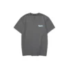 T-shirt décontracté imprimé de lettres « Gris-bleu »