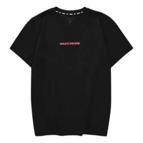T-shirt décontracté imprimé de lettres « Noir Rouge Blanc »