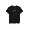 T-shirt décontracté imprimé de lettres « Noir Rouge Blanc »
