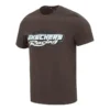 T-shirt décontracté à manches courtes « Brown White »