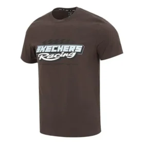 T-shirt décontracté à manches courtes « Brown White »