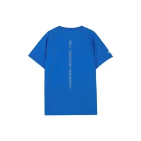 T-shirt de course imprimé « Bleu Blanc »