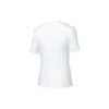 T-shirt de course à manches courtes en tricot, blanc