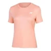 T-shirt de course à manches courtes en tricot rouge