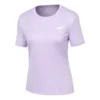 T-shirt de course à manches courtes en tricot violet
