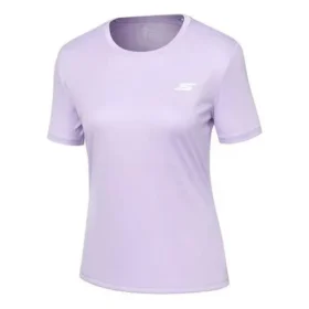 T-shirt de course à manches courtes en tricot violet