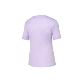 T-shirt de course à manches courtes en tricot violet