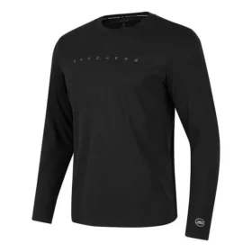 T-shirt de sport casual à manches longues unie « Black »