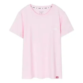 T-shirt de sport à col rond et manches courtes, rose
