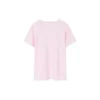 T-shirt de sport à col rond et manches courtes, rose