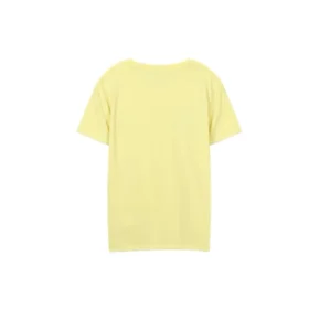 T-shirt de sport décontracté à manches courtes et imprimé ample, jaune