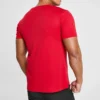 T-shirt de sport Skechers pour homme, à manches courtes, en tricot, rouge clown