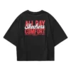 T-shirt graphique décontracté « Black Red »