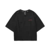 T-shirt graphique décontracté « Black Red »