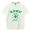 T-shirt graphique à manches courtes « White Green »