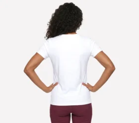 T-shirt à manches courtes avec motif floral en losanges