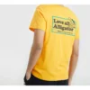 T-shirt à manches courtes en tricot imprimé Alphabet Skechers pour homme, jaune