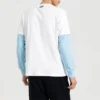 T-shirt à manches courtes en tricot pour homme Skechers, imprimé logo et couleurs contrastées, blanc