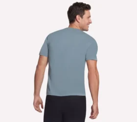 T-shirt à manches courtes et col en V GO DRI Pima