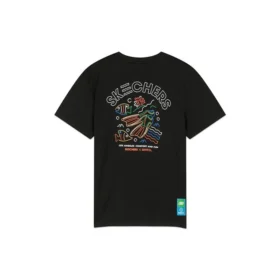 T-shirt à manches courtes imprimé Barrel Noir