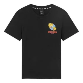T-shirt à manches courtes imprimé, respirant, style couple, noir