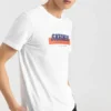 T-shirt à manches courtes imprimé Skechers pour homme, blanc