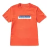 T-shirt à manches courtes imprimé Skechers pour homme, orange et rouge