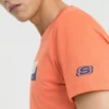 T-shirt à manches courtes imprimé Skechers pour homme, rouge
