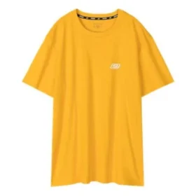 T-shirt à manches courtes respirant Skechers Loose Printing pour homme, jaune