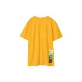 T-shirt à manches courtes respirant Skechers Loose Printing pour homme, jaune