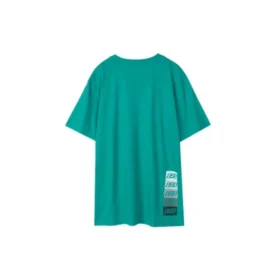 T-shirt à manches courtes respirant Skechers pour homme, imprimé ample, bleu