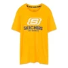 T-shirt à manches courtes Skechers Logo pour homme, couleur or