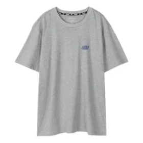 T-shirt à manches courtes Skechers pour homme, ample et respirant, gris
