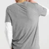 T-shirt à manches courtes Skechers Sport Alphabet Printing pour homme, gris