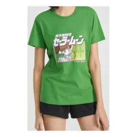 T-shirt à manches courtes vert Sailor Moon Crossover SS20