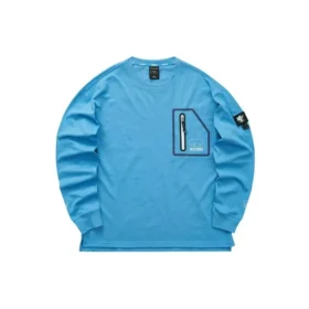 T-shirt à manches longues imprimé Skechers x One Piece « Bleu Marron Jaune Noir »