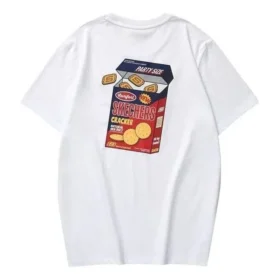 T-shirt à motif « Blanc Noir Rouge »