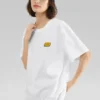 T-shirt à motif « Blanc Noir Rouge »