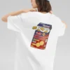 T-shirt à motif « Blanc Noir Rouge »
