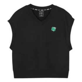 T-shirt sans manches décontracté à motif « Noir »