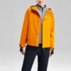 Veste 3 en 1 à fermeture éclair unie « Orange Teal »