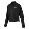 Veste ample unie à fermeture éclair et séchage rapide « Noir et blanc »