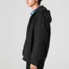 Veste à capuche décontractée « Black White Olive Green »